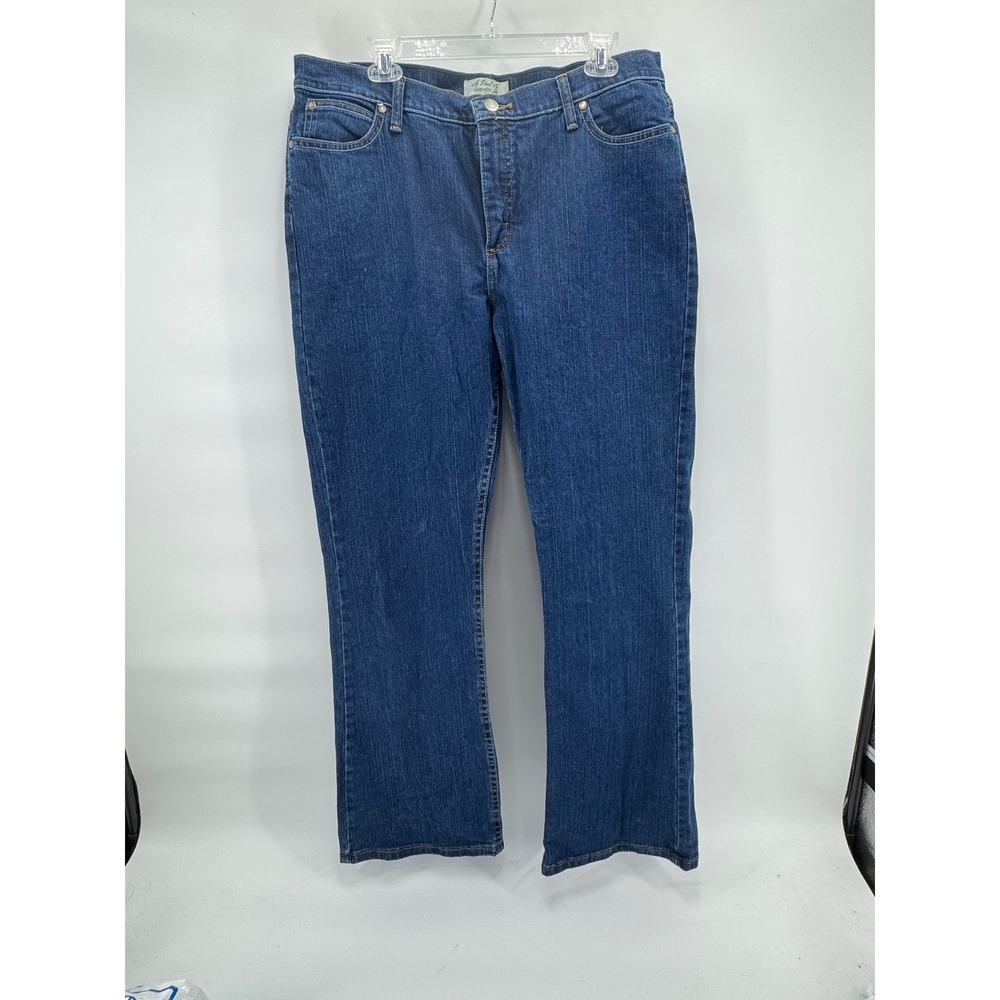 Wrangler As‎ Real As Jeans Womens 16 x 32 Blue Denim Bootcut Embroidered Pockets - Picture 2 of 7